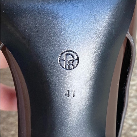 The Row Dark Brown Slingback Heels - Picture 5 of 9